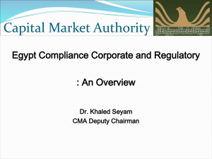 Egypt Compliance Corporate and Regulatory