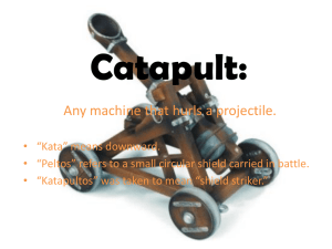 Home-made catapults