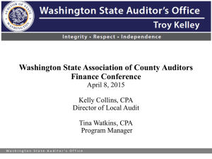 State Auditor's Office PowerPoint Template 2013