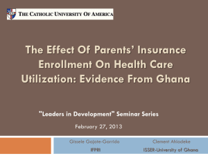 The Impact of Parental Enrollment in the NHIS on Child Health
