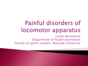 Painful disorders of locomotor apparatus - IS MU