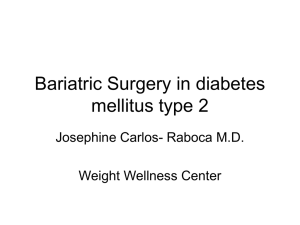 Bariatric Surgery - Josephine Carlos