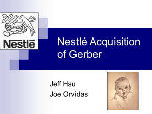 Nestle acquisition of Gerber