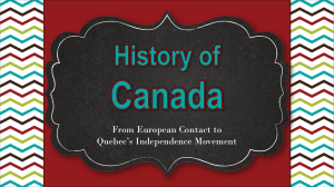 History of Canada hidden slides