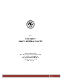 charter school application - New Mexico State Department of