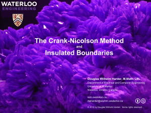 The Crank-Nicolson Method and Insulated Boundaries