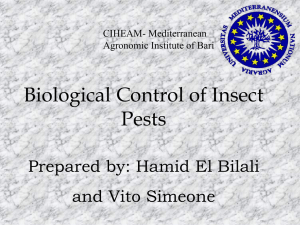 Pests biological control