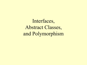 Abstract Classes and Polymorphism