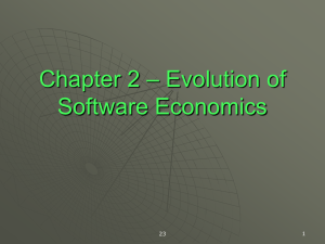 Evolution of Software Economics