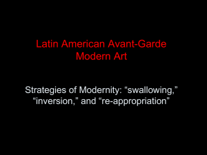 Latin American Avant-Garde Modern Art Strategies of Modernity