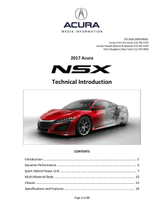 2017 ACURA NSX: Introduction