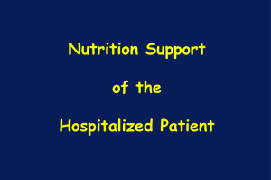 Nutrition Support in Critical Illness