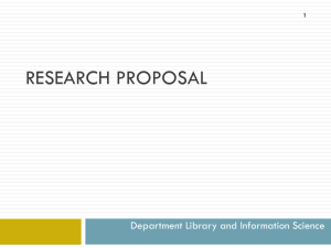 Advantages of research proposals