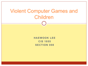 Violent Computer Games on Children