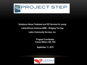 Substance Abuse Treatment and HIV Services for youngSubstance