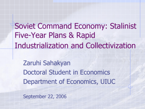Soviet Economics through Stalin