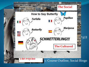 1. Intro to Social Sciences PPT - Mrs. Helmer