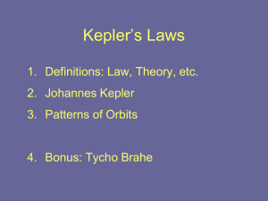 Keplers Laws - UW PD . ORG