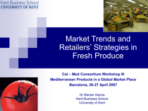 Market Trends and Retailers' Strategies in Fresh Produce