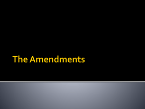 The Amendments - Lee County Schools