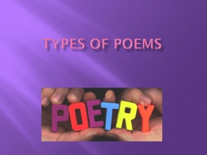 Types of Poems- slideshow