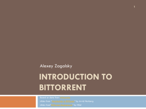 Introduction to BitTorrent