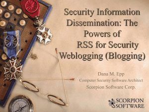 Security Information Dissemination - SilverStr