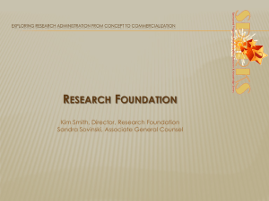 Research Foundation - SPARKS: Sponsored Programs