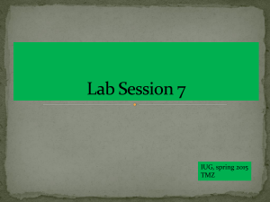 Lab Session 7