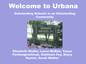 Urbana Community Presentation