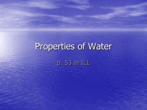 water property notes