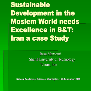 Power Point - Iranian Studies Group at MIT