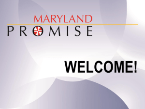 It Pays to Work: Is Maryland Promise for You?
