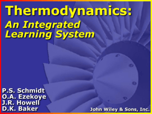 Thermodynamics: An Integrated Learning System