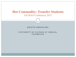 Kristin Smigielski - Hot Commodity: Transfer Students