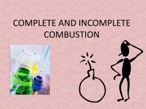 complete and incomplete combustion