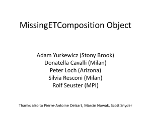 MissingET Composition Map