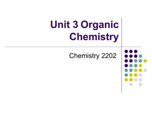 Unit 3 Organic Chemistry