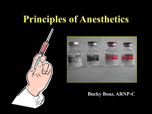 Principles of Anesthetia