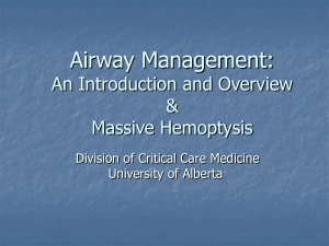Airway Management An Introduction and Overview