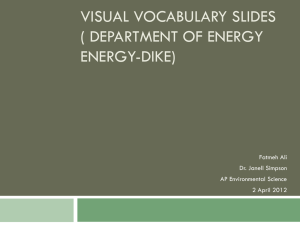 Visual Vocabulary Slides (Energy-Dike) - APES-Fall-2011