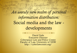 Software and Ethics - Cyberspace Law and Policy Centre