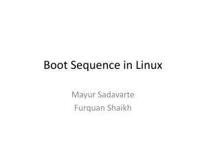 Boot Sequence in Linux - Course Website Directory