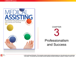 The Profession of Medical Assisting
