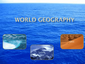 World Geography non-linear PowerPoint