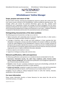 Whistleblower's Hotline Manager