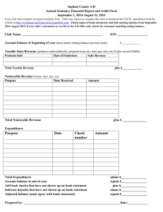 Annual Financial Report & Audit Form