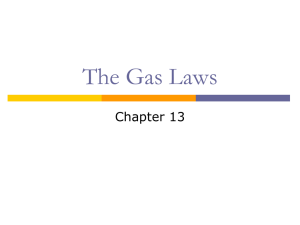 The Gas Laws - mychemcourse