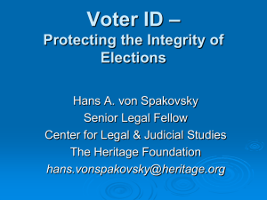 Voter ID - Virginia Electoral Board Association