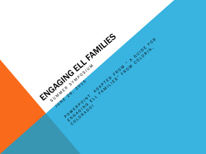 Engaging ELL Families